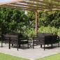 Preview: ARDEBO.de - 9-tlg. Garten-Lounge-Set mit Kissen Aluminium Anthrazit