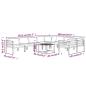 Preview: 10-tlg. Garten-Lounge-Set mit Kissen Aluminium Anthrazit
