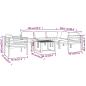 Preview: 7-tlg. Garten-Lounge-Set mit Kissen Aluminium Anthrazit