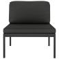 Preview: 7-tlg. Garten-Lounge-Set mit Kissen Aluminium Anthrazit