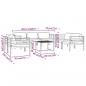 Preview: 8-tlg. Garten-Lounge-Set mit Kissen Aluminium Anthrazit