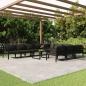Preview: ARDEBO.de - 11-tlg. Garten-Lounge-Set mit Kissen Aluminium Anthrazit