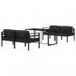 Preview: 5-tlg. Garten-Lounge-Set mit Kissen Aluminium Anthrazit