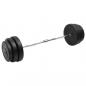 Preview: ARDEBO.de - Curlstange mit Hantelscheiben 90 kg