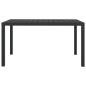 Preview: 5-tlg. Garten-Essgruppe mit Kissen Poly Rattan Grau