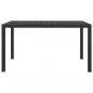Preview: 5-tlg. Garten-Essgruppe mit Kissen Poly Rattan Grau
