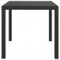 Preview: 5-tlg. Garten-Essgruppe mit Kissen Poly Rattan Schwarz