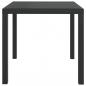 Preview: 3-tlg. Garten-Essgruppe mit Kissen Poly Rattan Grau