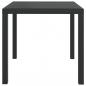 Preview: 5-tlg. Garten-Essgruppe mit Kissen Poly Rattan Grau