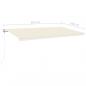 Preview: Automatische Markise mit LED & Windsensor 600x300 cm Creme