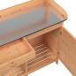 Preview: Pflanztisch mit Schrank Braun 110,5x45x124,5cm Massivholz Tanne