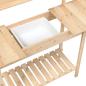 Preview: Pflanztisch mit Waschbecken 147,5x44x139,5 cm Massivholz Tanne