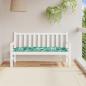 Preview: ARDEBO.de - Gartenbank-Auflage Blattmuster 150x50x7 cm Oxford-Gewebe
