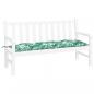Preview: Gartenbank-Auflage Blattmuster 150x50x7 cm Oxford-Gewebe