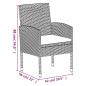 Preview: 5-tlg. Garten-Essgruppe mit Kissen Anthrazit Poly Rattan