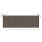 Preview: 3-Sitzer-Gartenbank mit Auflage 150 cm Massivholz Eukalyptus