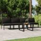 Preview: ARDEBO.de - 5-tlg. Garten-Lounge-Set mit Kissen Aluminium Anthrazit
