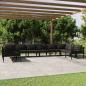 Preview: ARDEBO.de - 10-tlg. Garten-Lounge-Set mit Kissen Aluminium Anthrazit