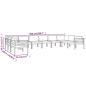 Preview: 10-tlg. Garten-Lounge-Set mit Kissen Aluminium Anthrazit