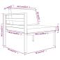 Preview: 11-tlg. Garten-Lounge-Set mit Kissen Aluminium Anthrazit