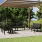 Preview: ARDEBO.de - 6-tlg. Garten-Lounge-Set mit Kissen Aluminium Anthrazit