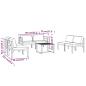 Preview: 6-tlg. Garten-Lounge-Set mit Kissen Aluminium Anthrazit