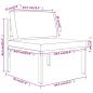 Preview: 6-tlg. Garten-Lounge-Set mit Kissen Aluminium Anthrazit