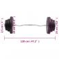 Preview: Curlstange mit Gewichten 60 kg