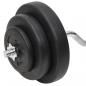 Preview: Curlhantel und Kurzhantel mit Gewichten 60 kg