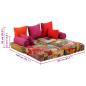 Preview: 2-Sitzer Modularer Pouf Patchwork Stoff 