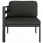 Preview: 8-tlg. Garten-Lounge-Set mit Kissen Aluminium Anthrazit