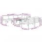 Preview: 8-tlg. Garten-Lounge-Set mit Kissen Aluminium Anthrazit