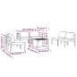 Preview: 7-tlg. Garten-Lounge-Set mit Kissen Aluminium Anthrazit