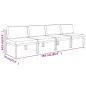 Preview: Gartensofa 4-Sitzer mit Kissen Aluminium Anthrazit