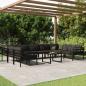 Preview: ARDEBO.de - 10-tlg. Garten-Lounge-Set mit Kissen Aluminium Anthrazit
