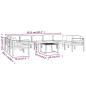 Preview: 10-tlg. Garten-Lounge-Set mit Kissen Aluminium Anthrazit