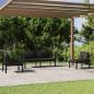 Preview: ARDEBO.de - 4-tlg. Garten-Lounge-Set mit Kissen Aluminium Anthrazit