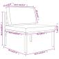 Preview: 6-tlg. Garten-Lounge-Set mit Kissen Aluminium Anthrazit
