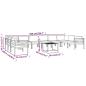Preview: 11-tlg. Garten-Lounge-Set mit Kissen Aluminium Anthrazit