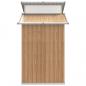 Preview: Geräteschuppen Braun 270x130x208,5 cm Verzinkter Stahl