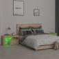 Preview: Nachttische 2 Stk. mit LED-Leuchten Sonoma-Eiche 70x36,5x40 cm