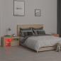 Preview: Nachttische 2 Stk. mit LED-Leuchten Sonoma-Eiche 70x36,5x40 cm