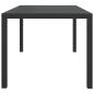 Preview: 7-tlg. Garten-Essgruppe mit Kissen Poly Rattan Grau