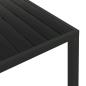 Preview: 7-tlg. Garten-Essgruppe mit Kissen Poly Rattan Schwarz