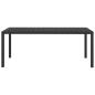 Preview: 9-tlg. Garten-Essgruppe mit Kissen Poly Rattan Grau 