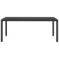Preview: 9-tlg. Garten-Essgruppe mit Kissen Poly Rattan Grau 