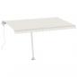 Preview: Markise Automatisch mit LED & Windsensor 400x300 cm Creme