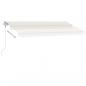 Preview: Markise Automatisch mit LED & Windsensor 400x300 cm Creme