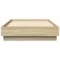 Preview: Bettgestell Sonoma-Eiche 90x190 cm Holzwerkstoff