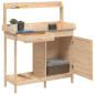 Preview: Pflanztisch mit Schrank 110,5x45x124,5 cm Massivholz Tanne